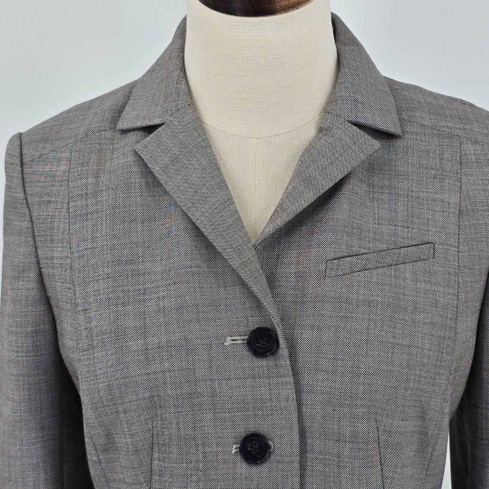 NWT Ann Taylor Blazer Women's 4 Gray Professional Business